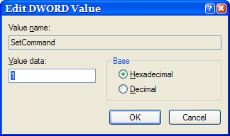 Edit DWORD Value